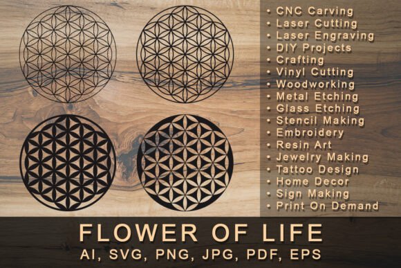 Download Flower of Life | Sacred Geometry Bundle - Life Collection