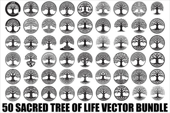 Download Sacred Tree of Life Vector Bundle - Life Collection