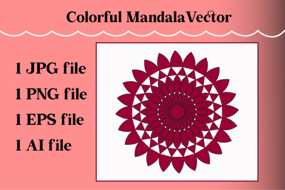 Download Colorful Mandala Vector Pattern Art - Pattern Collection