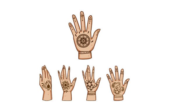 Download Hands with Intricate Mehndi Patterns Cel - Pattern Collection