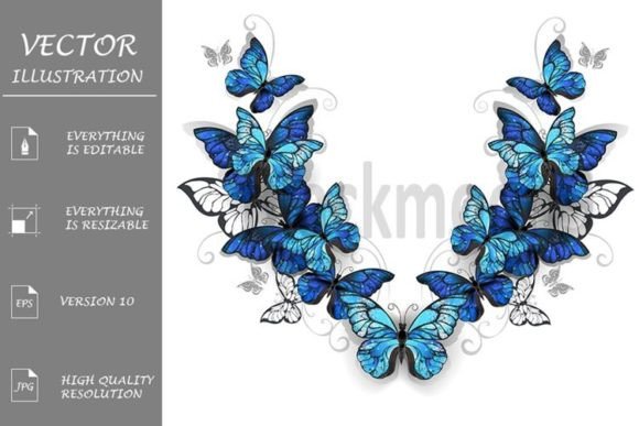 Download Symmetrical Pattern of Butterflies - Pattern Collection