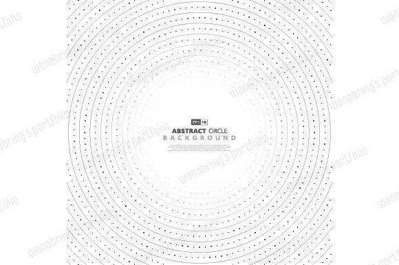 Download Abstract Circle Pattern of Modern Techno - Pattern Collection