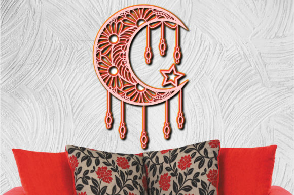 Download Dreamcatcher Mandala Moon 4 Layers 3D - Dreamcatcher mandala Collection