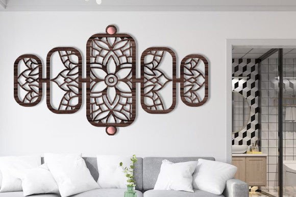 Download Laser Cut Wall Art Mandala Panel Svg - Wall art mandala Collection