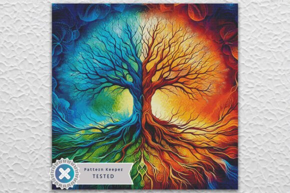 Download Tree of Life Modern Cross Stitch Pattern - Pattern Collection