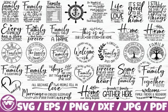 Download Family Life / Home Quotes X35 BUNDLE - Premium Resources