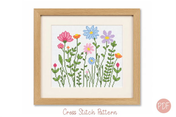 Download Spring Wild Flowers Cross Stitch Pattern - Pattern Collection