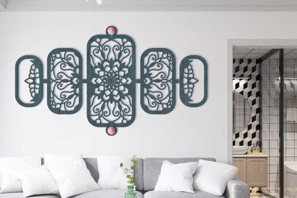 Download Laser Cut Wall Art Mandala Panel Svg - Wall art mandala Collection