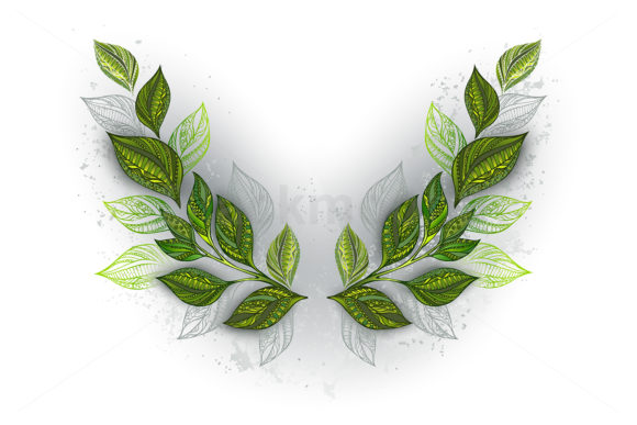 Download Symmetrical Pattern with Tea Leaves - Pattern Collection