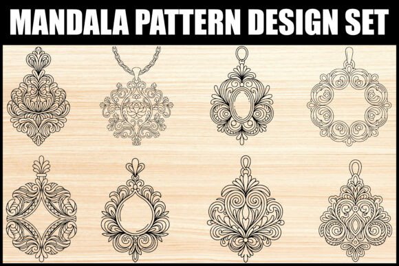 Download Elegant Mandala Pattern Ornament Set - Pattern Collection