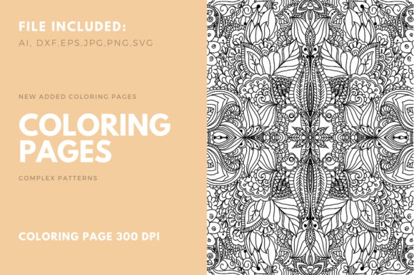 Download Coloring Page Complex Pattern for POD 03 - Pattern Collection