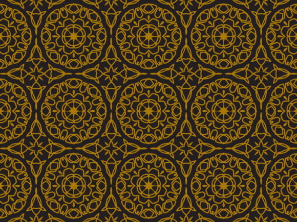 Download Pattern Gold Ornamental Circle - Pattern Collection