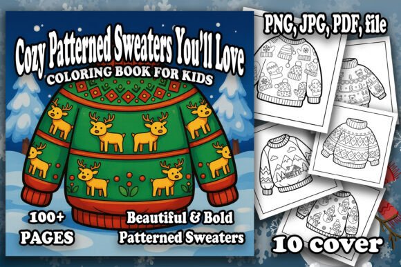 Download Cute Patterned Sweaters Coloring Fun - Pattern Collection
